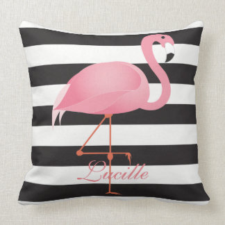 Coussin rose de flamant