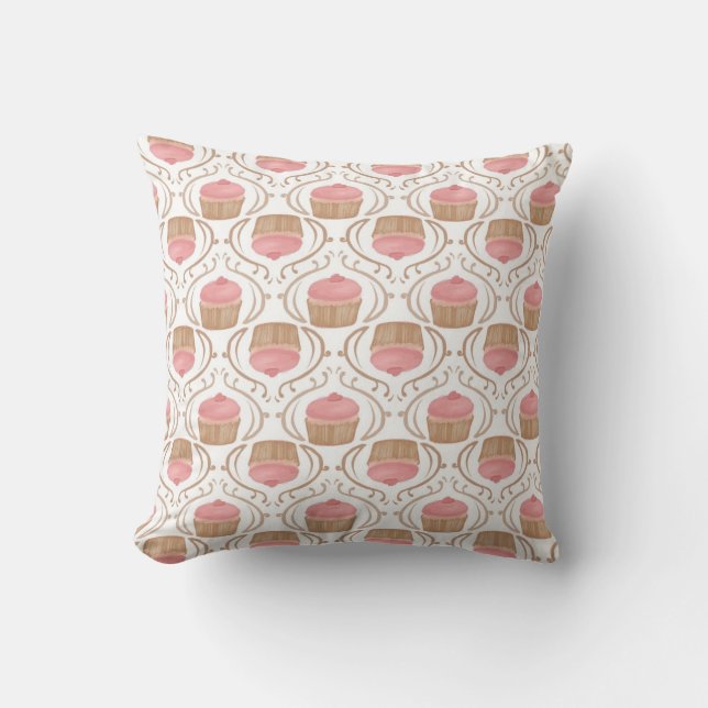 Coussin rose de petit gâteau de Champagne de (Recto)