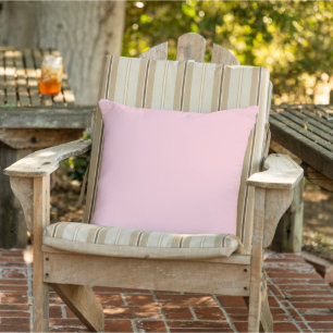Coussin Rose de thé rose couleur unie