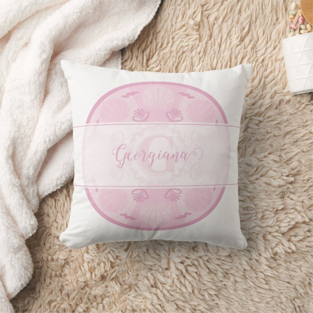 Coussin Rose Dusky personnalisé Grand Millennial Mandala (Couverture)
