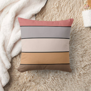 Coussin Rose Dusty Crème De Café Sur Papier Aquarelle