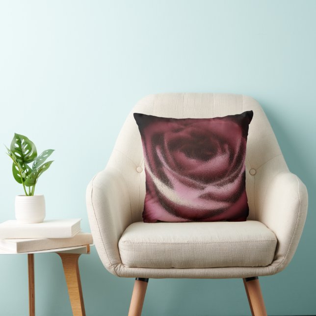 Coussin Rose en verre rose doux (Chaise)
