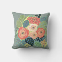 Rose et maman Coussin-ciel d'argent