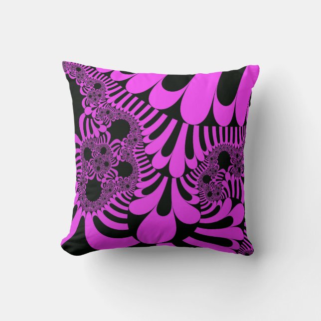Coussin Rose et noir (Recto)