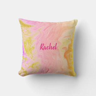 Coussin Rose Gold Rose Agate Demoiselle d'honneur Cadeau p