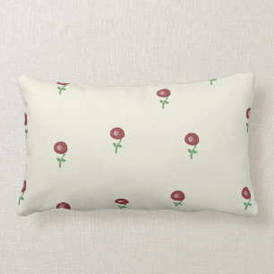 Coussin rose lunatique de fleur