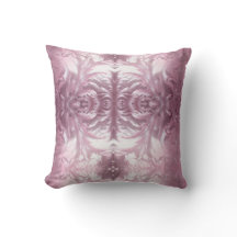Coussin rose motif glace