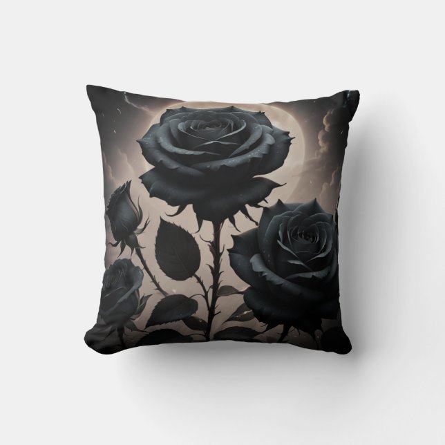 Coussin Rose noir (Recto)