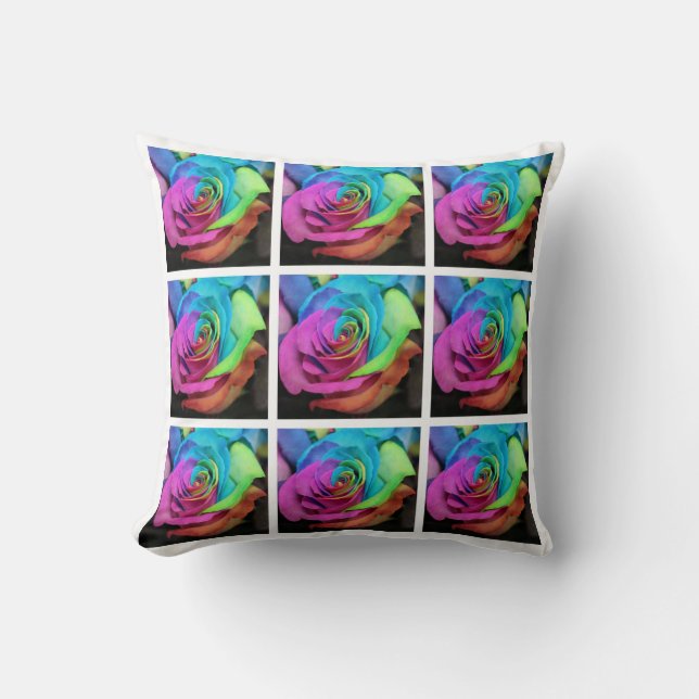 Coussin Rose Rainbow (Recto)