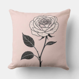 Coussin rose rose