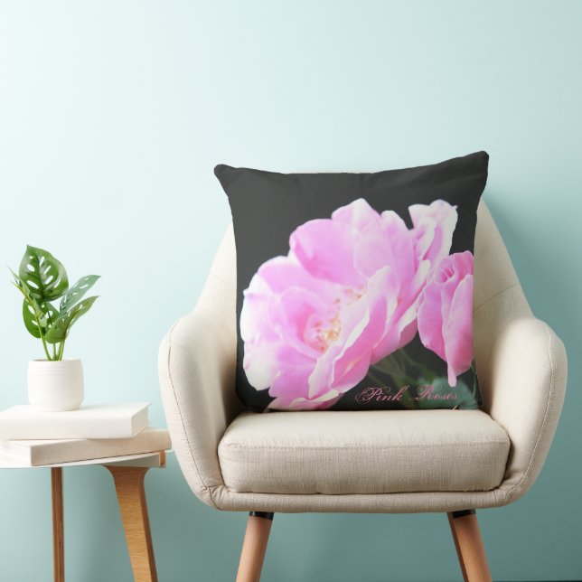 Coussin Rose rose chabby chic (Chaise)