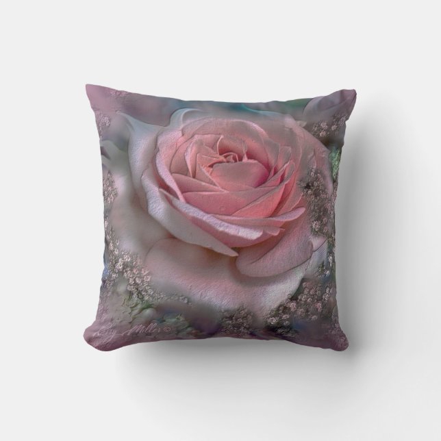 COUSSIN ROSE ROSE ÉLÉGANTE (Recto)