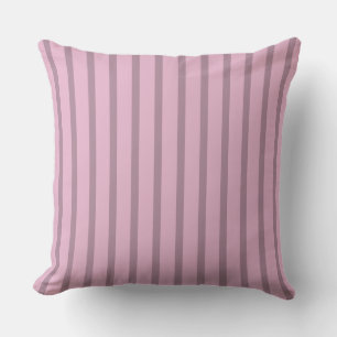 Coussin Rose rose moderne et rayures mauves