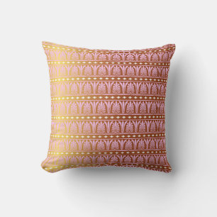 Coussin Rose Rose Or Poudre métallique brillant ornemental