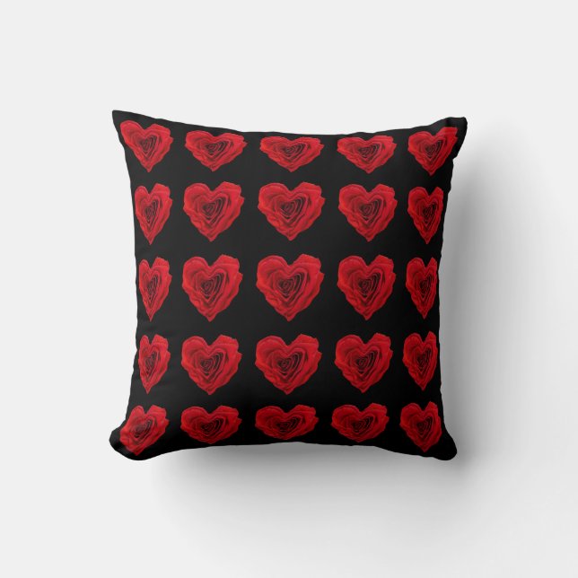 Coussin Rose rouge (Recto)