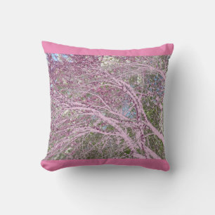 Coussin rose rouge de l'est