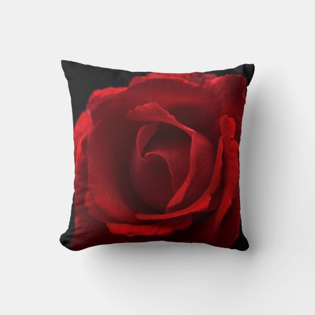 Coussin Rose rouge tpcna (Recto)