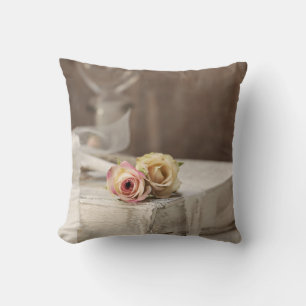 Coussin Rose rustique Shabby Encore En Vie