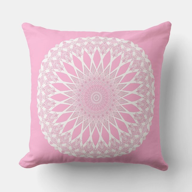 Coussin Rose Tristyns Mandala (Recto)
