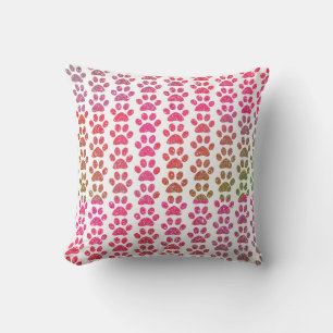 Coussin Rose Violet Paillettes Ombré Étincelle Empreintes 