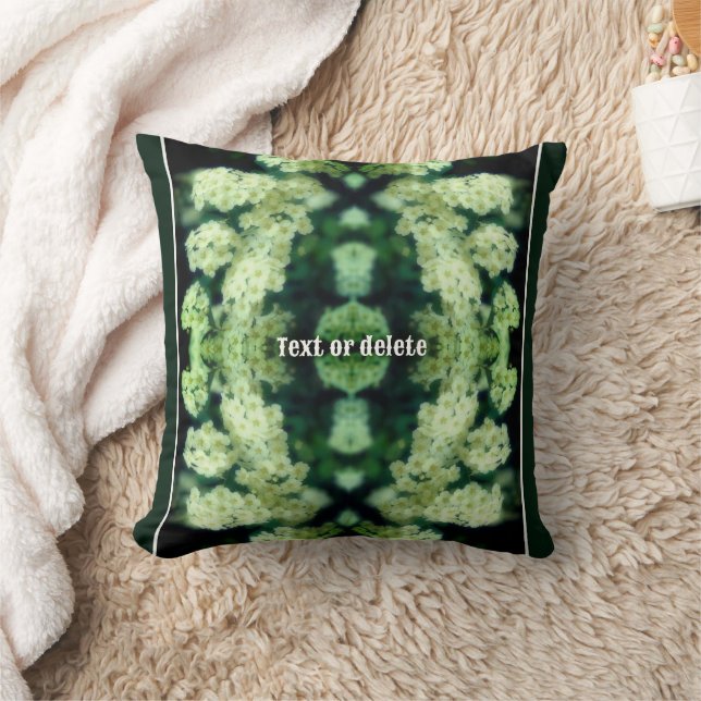 Coussin Roses blanches vierges Abstraites personnalisées (Couverture)