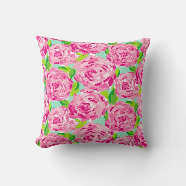 Coussin Roses floraux mignons (Recto)