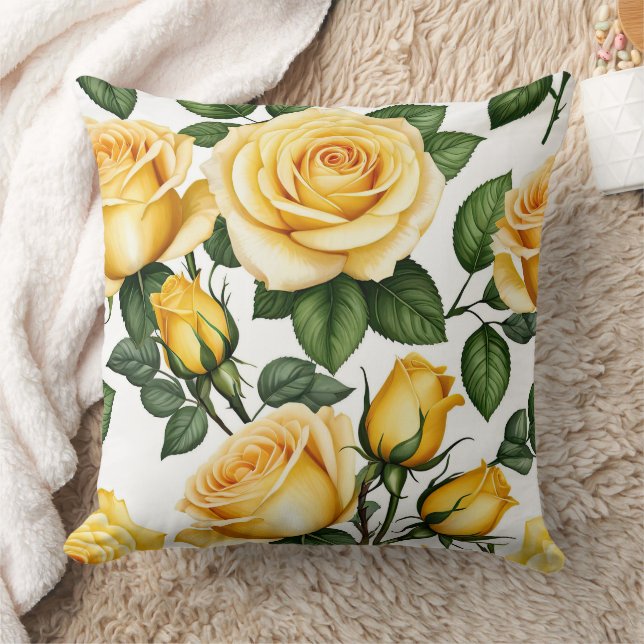 Coussin Roses jaunes (Couverture)