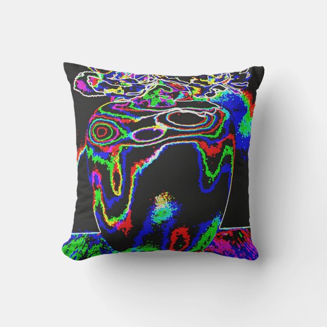 Coussin roses néons (Recto)