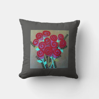 Coussin Roses papier