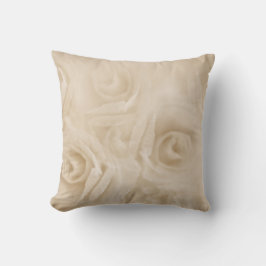 Coussin Roses papier Sepia