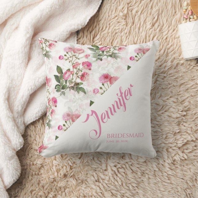 Coussin Roses roses peintes (Couverture)