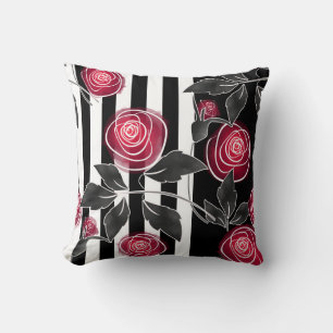 Coussin Roses rouges