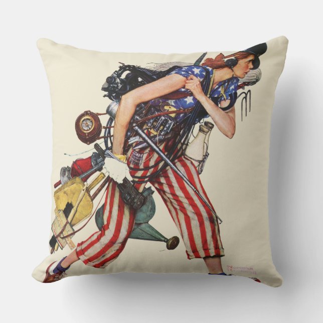 Coussin Rosie à la délivrance (Recto)