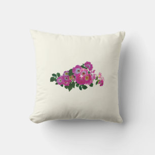Coussin Rosier grimpant rose