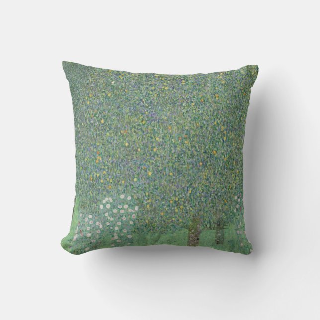 Coussin Rosiers sous les arbres - Gustav Klimt (Recto)