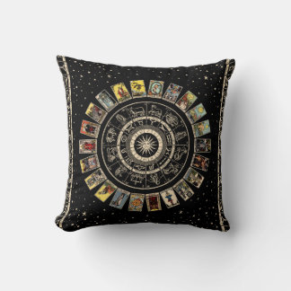 Coussin Roue du Zodiaque, Astrologie Chart et le Major