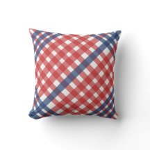 Rouge blanc et bleu En vichy plaid