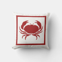 coussin rouge CRAB extérieur ou intérieur