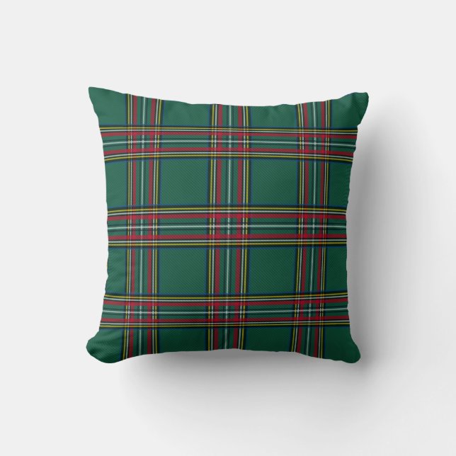 Coussin rouge de Noël vert (Recto)