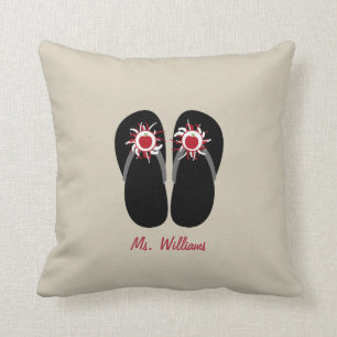 Coussin rouge de professeur de bascules