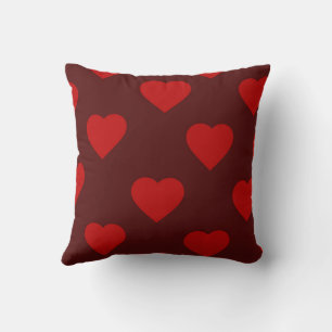 Coussin Rouge Élégant Mignon Cosy Moderne Romantique Chic