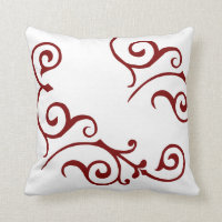Coussin (rouge) en ivoire de Cirrus