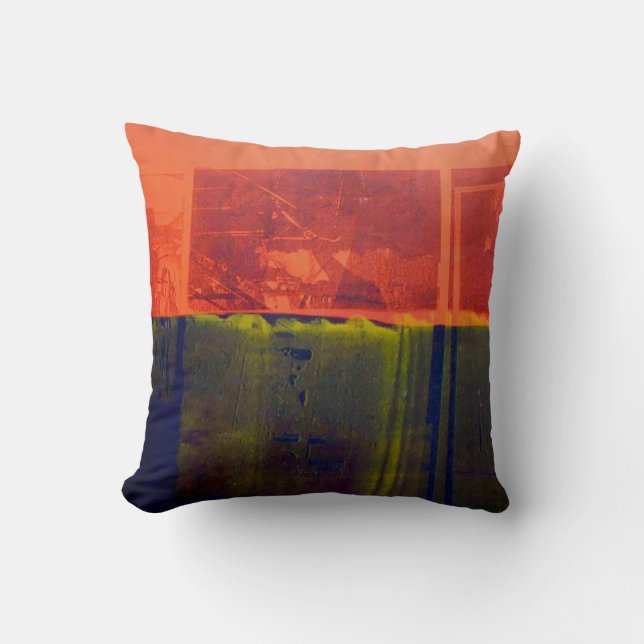 Coussin Rouge et bleu (Recto)