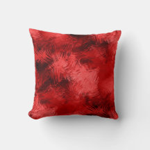 Rouge et noir Elegant Brushstroke Abstrait