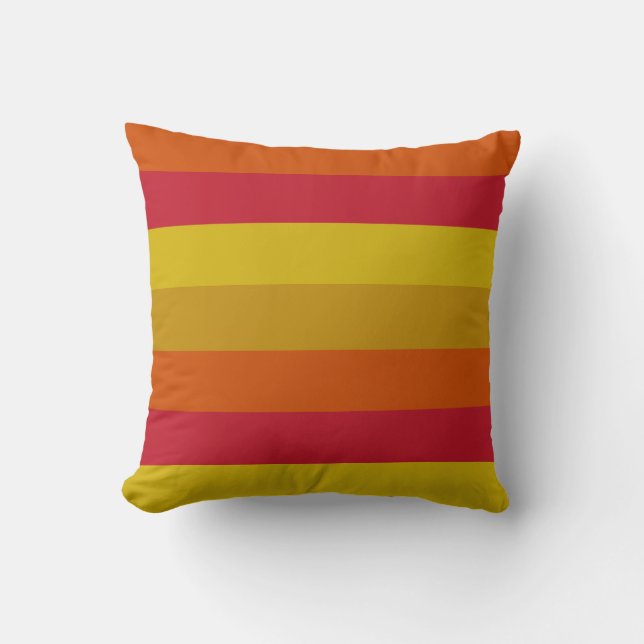 Coussin Rouge, jaune, or et orange (Recto)