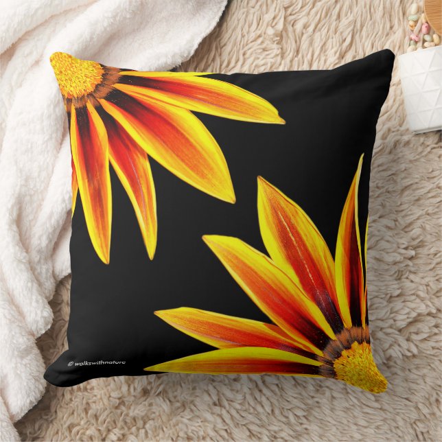Coussin Rouge Orange Kiss Golden Flame Gazanias (Couverture)