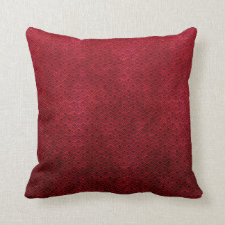 Coussin rouge oriental abstrait frais de motif