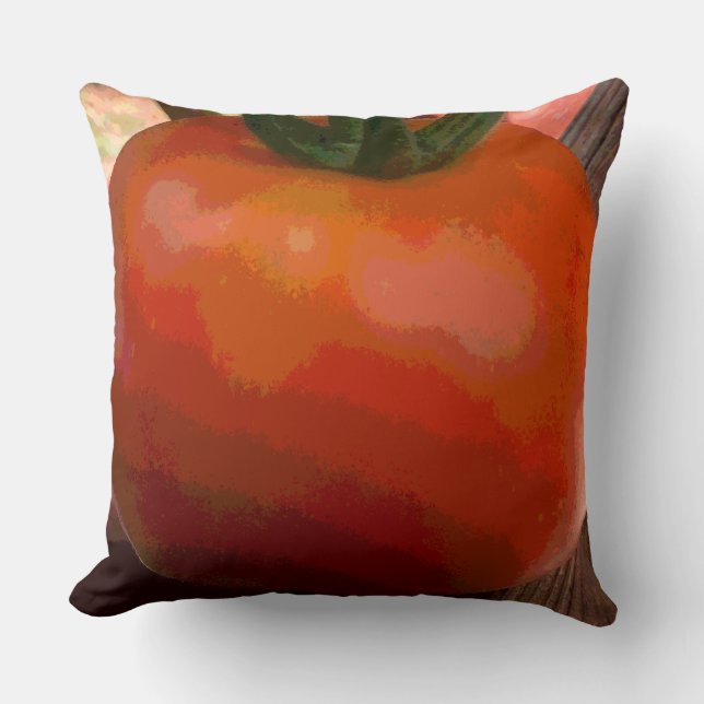 Coussin Rouge tomate (Recto)