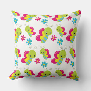 COUSSIN ROUGE VERT JAUNE BLEU BÉBÉS MIGNONS BUGS