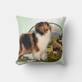Coussin Rough Collie Gardien des Moutons